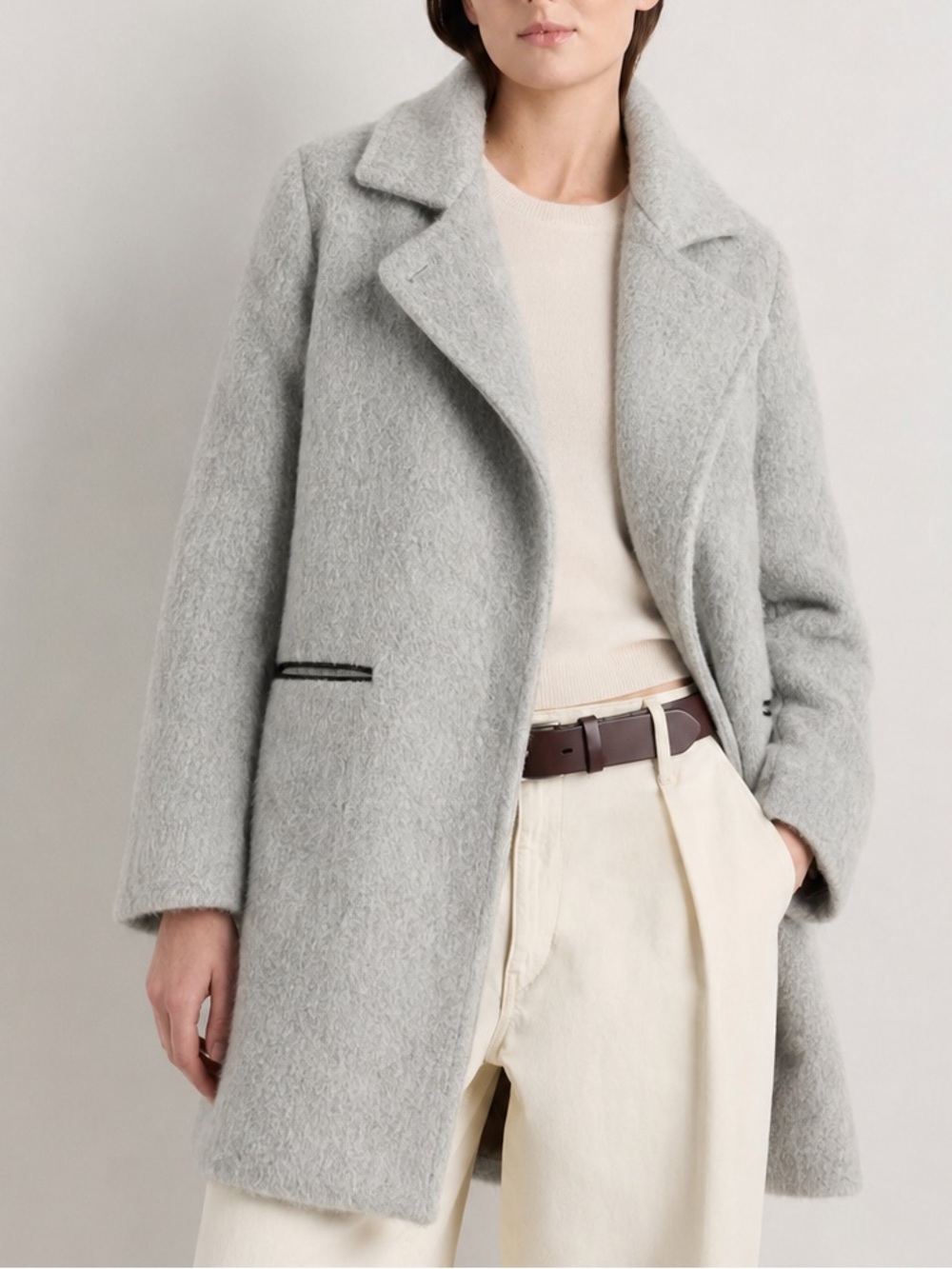 ASOS Mohair & Wool-Blend Structured Coat